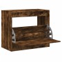 Zapatero de madera de ingeniería roble ahumado 80x42x69 cm en Zapateros y organizadores de calzado | Comprar online en Foru.es