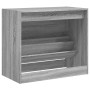Zapatero de madera de ingeniería gris Sonoma 80x42x69 cm en Zapateros y organizadores de calzado | Comprar online en Foru.es