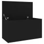 Baúl de almacenamiento madera contrachapada negro 84x42x46 cm de vidaXL, Baúles para juguetes - Ref: Foro24-803057, Precio: 6...