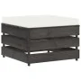 Sectional ottoman with gray impregnated wood cushion by vidaXL, Modular outdoor sofas - Ref: Foro24-3068134, Price: 67,38 €, ...
