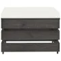 Otomana seccional con cojín madera impregnada gris de vidaXL, Sofás modulares de exterior - Ref: Foro24-3068134, Precio: 67,3...