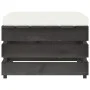 Sectional ottoman with gray impregnated wood cushion by vidaXL, Modular outdoor sofas - Ref: Foro24-3068134, Price: 67,38 €, ...