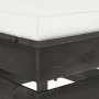 Sectional ottoman with gray impregnated wood cushion by vidaXL, Modular outdoor sofas - Ref: Foro24-3068134, Price: 67,38 €, ...
