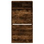 Zapatero de madera de ingeniería roble ahumado 60x34x116 cm en Zapateros y organizadores de calzado | Comprar online en Foru.es