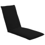 Tumbona plegable de tela Oxford negra de vidaXL, Tumbonas - Ref: Foro24-316043, Precio: 107,51 €, Descuento: %