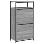 Zapatero de madera de ingeniería gris Sonoma 60x34x112 cm en Zapateros y organizadores de calzado | Comprar online en Foru.es