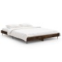 Estructura de cama madera de ingeniería roble ahumado 140x190cm de vidaXL, Camas y somieres - Ref: Foro24-832282, Precio: 108...