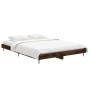 Estructura de cama madera de ingeniería roble ahumado 140x190cm de vidaXL, Camas y somieres - Ref: Foro24-832282, Precio: 108...