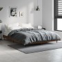 Estructura de cama madera de ingeniería marrón roble 140x190 cm de vidaXL, Camas y somieres - Ref: Foro24-832284, Precio: 129...