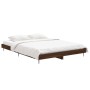 Estructura de cama madera de ingeniería marrón roble 140x190 cm de vidaXL, Camas y somieres - Ref: Foro24-832284, Precio: 129...