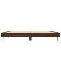 Estructura de cama madera de ingeniería marrón roble 140x190 cm de vidaXL, Camas y somieres - Ref: Foro24-832284, Precio: 129...