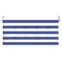 Cojín banco jardín tela Oxford a rayas azul y blanco 100x50x3cm de vidaXL, Cojines para sillas y sofás - Ref: Foro24-361113, ...