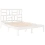 Estructura de cama madera maciza de pino blanca 120x200 cm de vidaXL, Camas y somieres - Ref: Foro24-3105946, Precio: 119,09 ...