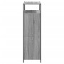 Zapatero de madera de ingeniería gris Sonoma 75x34x112 cm en Zapateros y organizadores de calzado | Comprar online en Foru.es