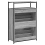 Zapatero de madera de ingeniería gris Sonoma 75x34x112 cm en Zapateros y organizadores de calzado | Comprar online en Foru.es
