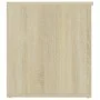 Baúl de almacenaje madera contrachapada color roble 84x42x46cm de vidaXL, Baúles para juguetes - Ref: Foro24-803059, Precio: ...