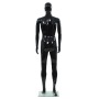 Maniquí de hombre completo base vidrio negro brillante 185 cm de vidaXL, Maniquís - Ref: Foro24-142927, Precio: 210,90 €, Des...