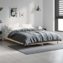 Estructura de cama madera de ingeniería roble Sonoma 135x190 cm de vidaXL, Camas y somieres - Ref: Foro24-832288, Precio: 117...