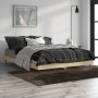 Estructura de cama madera de ingeniería roble Sonoma 135x190 cm de vidaXL, Camas y somieres - Ref: Foro24-832288, Precio: 117...