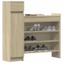 Zapatero madera de ingeniería roble Sonoma 100,5x28x100 cm en Zapateros y organizadores de calzado | Comprar online en Foru.es