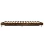 Bettgestell aus geräuchertem Eichenholzwerkstoff, 135 x 190 cm von vidaXL, Betten und Lattenroste - Ref: Foro24-832290, Preis...