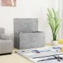Concrete gray plywood storage trunk 84x42x46 cm by vidaXL, Toy chests - Ref: Foro24-803060, Price: 65,98 €, Discount: %