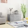 Concrete gray plywood storage trunk 84x42x46 cm by vidaXL, Toy chests - Ref: Foro24-803060, Price: 65,98 €, Discount: %
