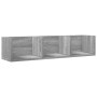 Mueble de pared madera ingeniería gris Sonoma 75x18x16,5 cm en Estanterías | Comprar online en Foru.es