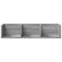 Muebles pared 2 uds madera ingeniería gris Sonoma 75x18x16,5 cm en Estanterías | Comprar online en Foru.es
