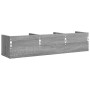 Muebles pared 2 uds madera ingeniería gris Sonoma 75x18x16,5 cm en Estanterías | Comprar online en Foru.es