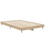 Estructura de cama madera de ingeniería roble Sonoma 120x190 cm de vidaXL, Camas y somieres - Ref: Foro24-832296, Precio: 114...