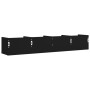 Muebles de pared 2 uds madera de ingeniería negro 99x18x16,5 cm en Estanterías | Comprar online en Foru.es
