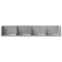 Muebles de pared 2 unidades gris hormigón 99x18x16,5 cm en Estanterías | Comprar online en Foru.es
