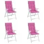 Cojines para sillas con respaldo alto 4 uds tela rosa de vidaXL, Cojines para sillas y sofás - Ref: Foro24-361269, Precio: 67...