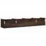 Mueble de pared madera de ingeniería marrón roble 99x18x16,5 cm en Estanterías | Comprar online en Foru.es