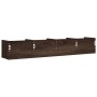 Muebles de pared 2 uds madera marrón roble 99x18x16,5 cm en Estanterías | Comprar online en Foru.es