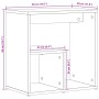 Mesas auxiliares 2 uds madera de ingeniería blanco 50x30x50 cm en Mesas auxiliares | Comprar online en Foru.es