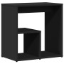 Mesa auxiliar de madera contrachapada negro 50x30x50 cm en Mesas auxiliares | Comprar online en Foru.es