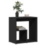 Mesa auxiliar de madera contrachapada negro 50x30x50 cm en Mesas auxiliares | Comprar online en Foru.es