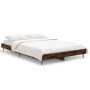 Estructura de cama madera de ingeniería roble ahumado 120x190cm de vidaXL, Camas y somieres - Ref: Foro24-832298, Precio: 119...