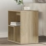 Mesa auxiliar de madera contrachapada color roble 50x30x50 cm en Mesas auxiliares | Comprar online en Foru.es