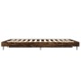 Estructura de cama madera de ingeniería roble ahumado 120x190cm de vidaXL, Camas y somieres - Ref: Foro24-832298, Precio: 119...
