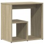 Mesa auxiliar de madera contrachapada color roble 50x30x50 cm en Mesas auxiliares | Comprar online en Foru.es