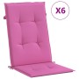 Cojines para sillas con respaldo alto 6 uds tela rosa de vidaXL, Cojines para sillas y sofás - Ref: Foro24-361270, Precio: 96...
