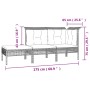 Set de muebles de jardín 3 pzas y cojines ratán sintético gris de vidaXL, Conjuntos de jardín - Ref: Foro24-319661, Precio: 1...