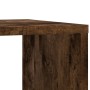 Mesa auxiliar ruedas madera ingeniería roble ahumado 50x30x55cm en Mesas auxiliares | Comprar online en Foru.es