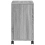Mesa auxiliar ruedas madera ingeniería gris Sonoma 50x30x55 cm en Mesas auxiliares | Comprar online en Foru.es