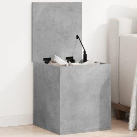 Caja de almacenaje madera ingeniería gris hormigón 40x42x46 cm en Baúles de almacenamiento | Comprar online en Foru.es