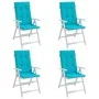 Cojines para sillas con respaldo alto 4 uds tela turquesa de vidaXL, Cojines para sillas y sofás - Ref: Foro24-361272, Precio...