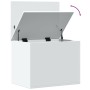 Caja de almacenaje madera de ingeniería blanca 60x42x46 cm en Baúles de almacenamiento | Comprar online en Foru.es